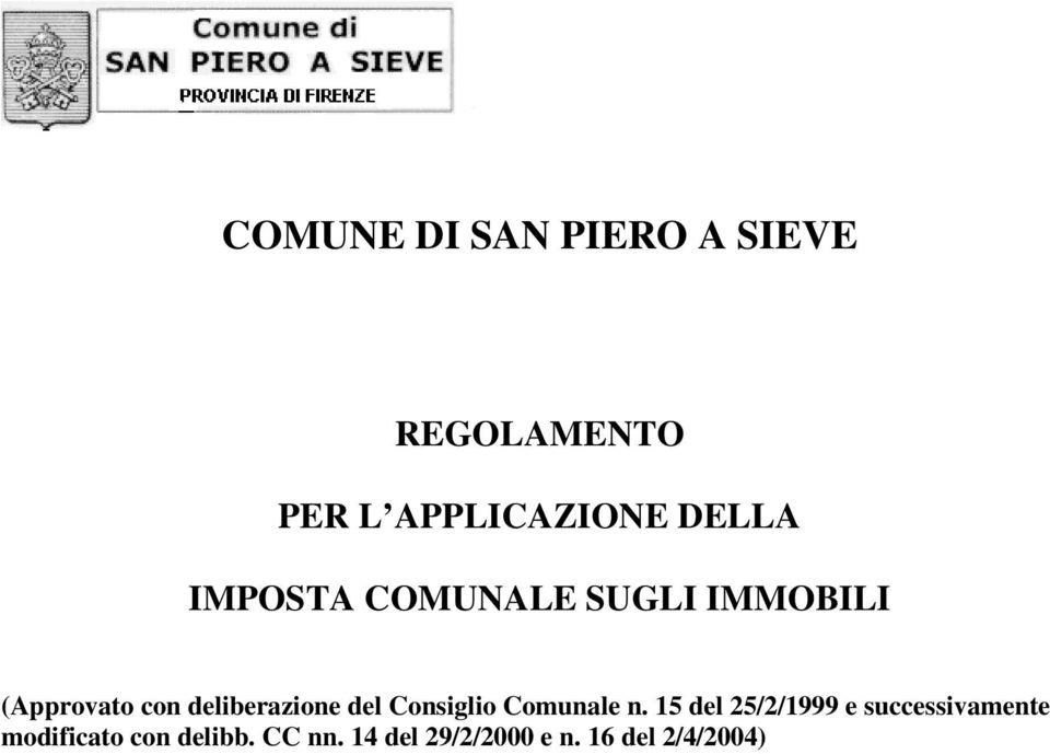 deliberazione del Consiglio Comunale n.