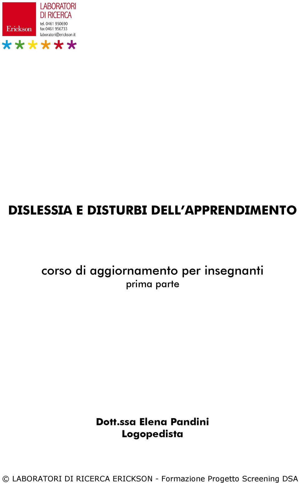 aggiornamento per insegnanti