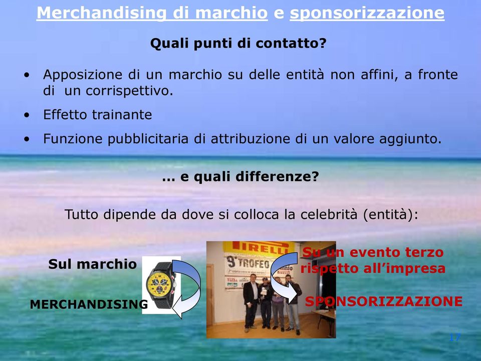 Funzione pubblicitaria di attribuzione di un valore aggiunto. e quali differenze?