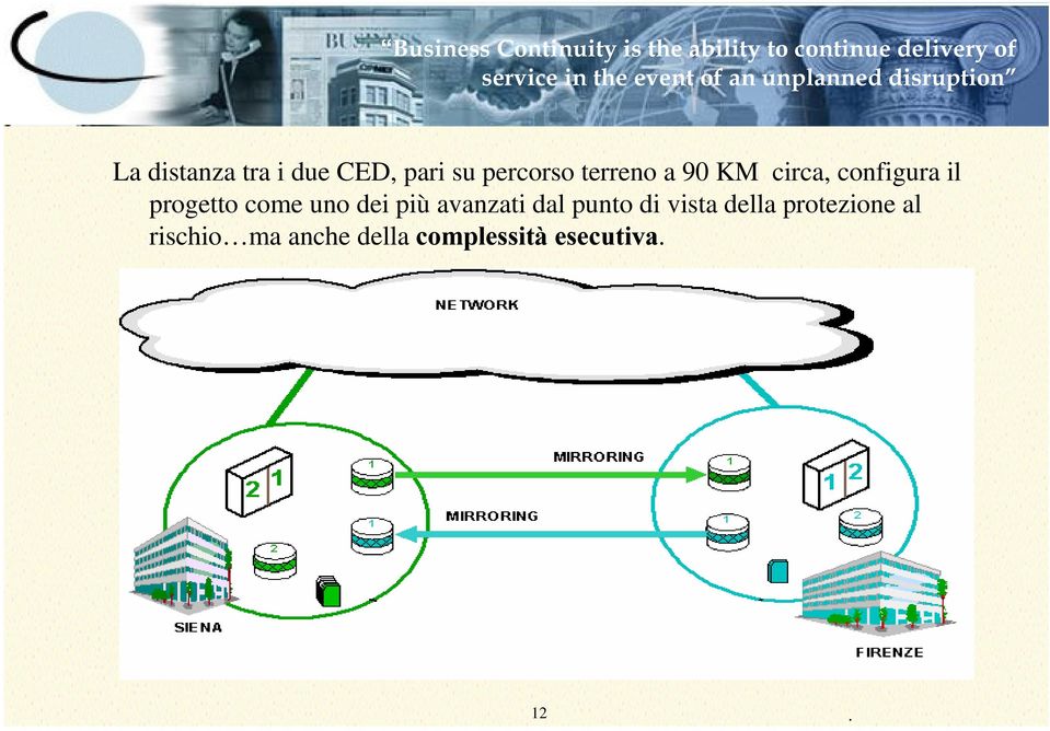 su percorso terreno a 90 KM circa, configura il progetto come uno dei più