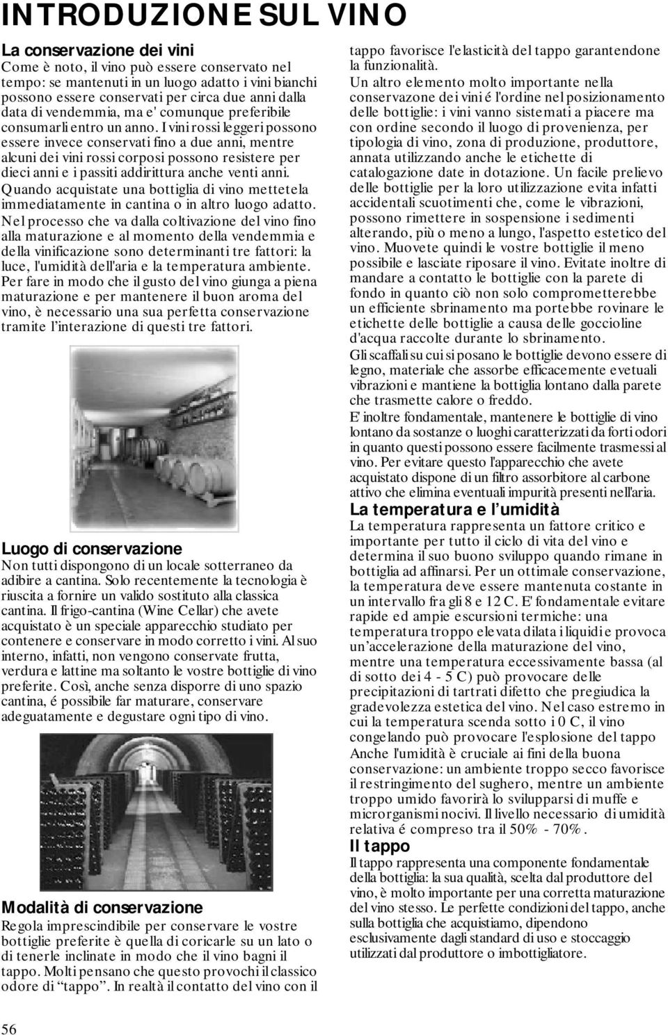 I vini rossi leggeri possono essere invece conservati fino a due anni, mentre alcuni dei vini rossi corposi possono resistere per dieci anni e i passiti addirittura anche venti anni.