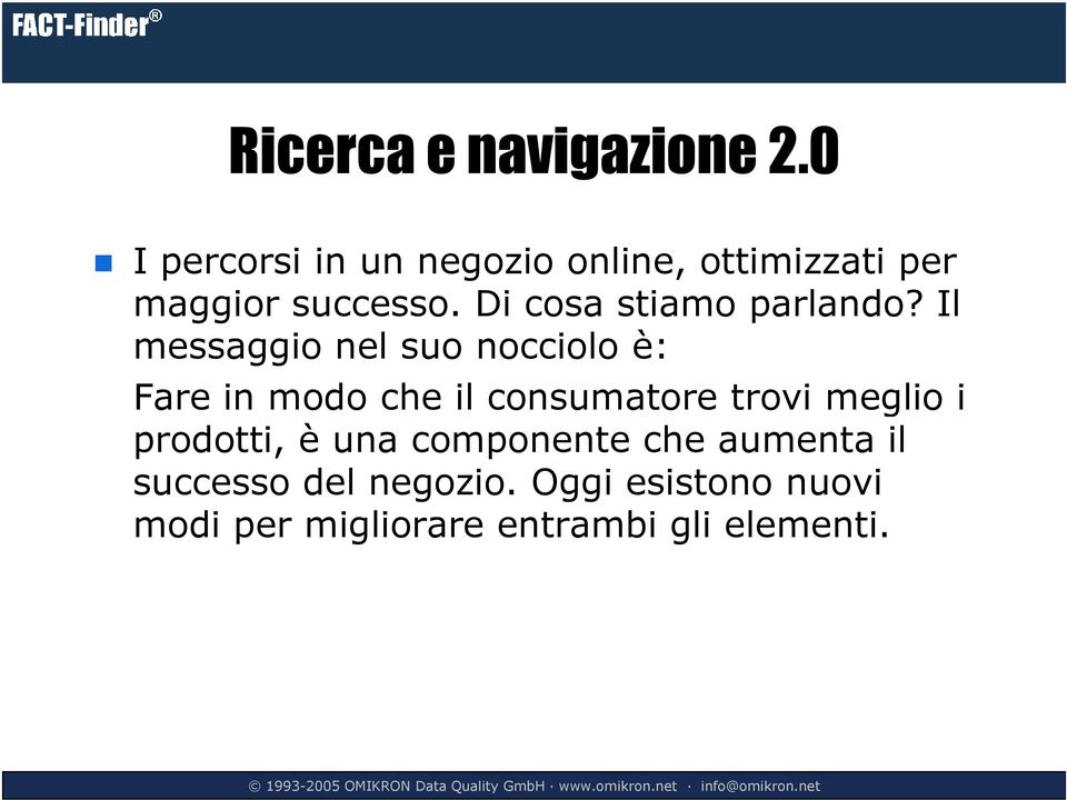 Di cosa stiamo parlando?