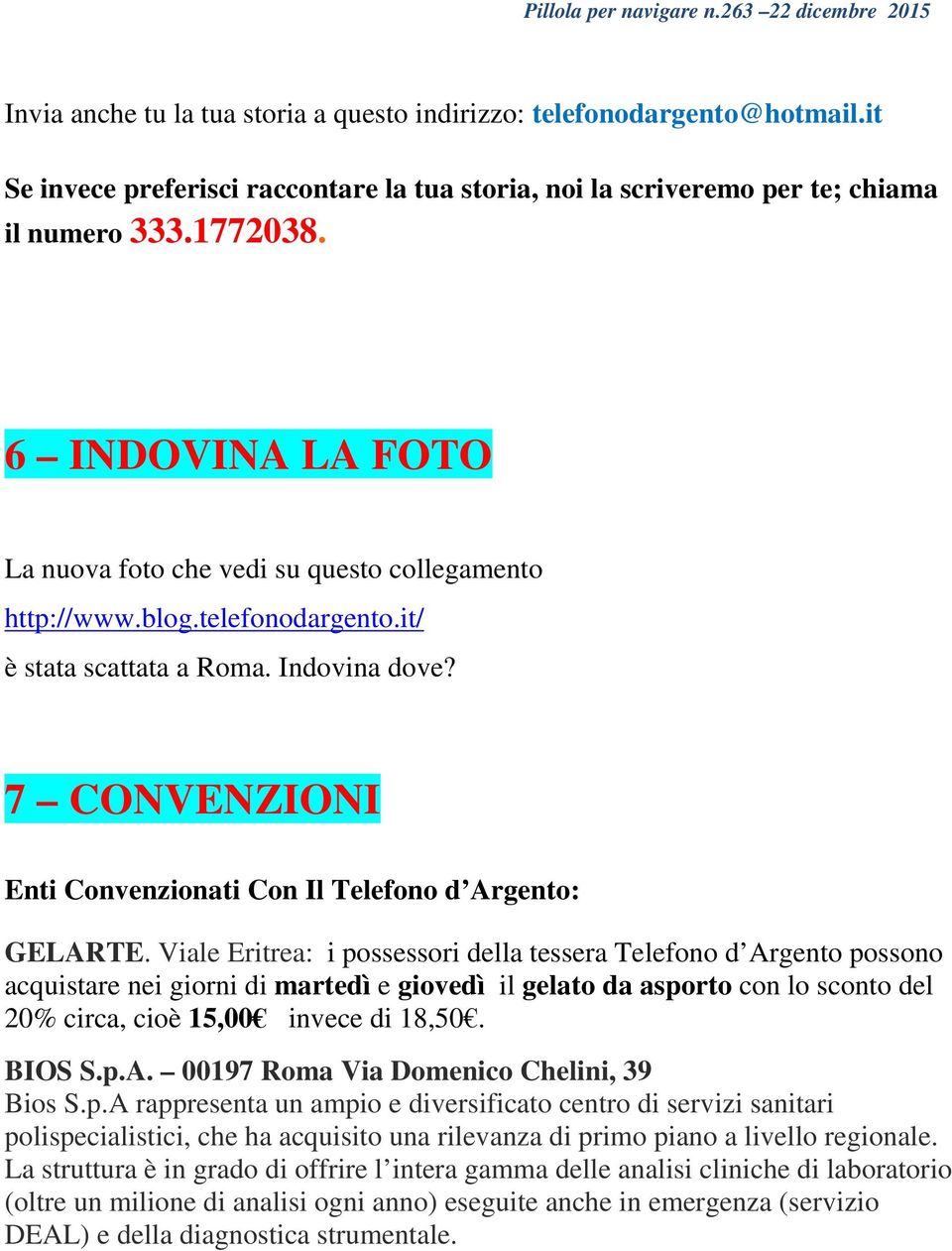 7 CONVENZIONI Enti Convenzionati Con Il Telefono d Argento: GELARTE.