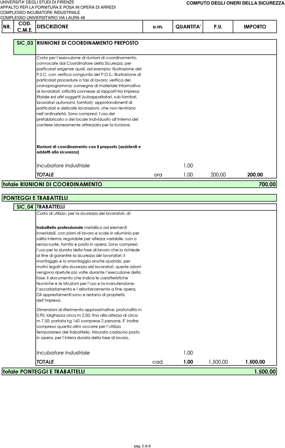 C. con verifica congiunta del P.O.S.