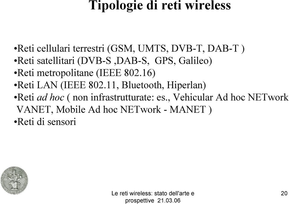 16) Reti LAN (IEEE 802.