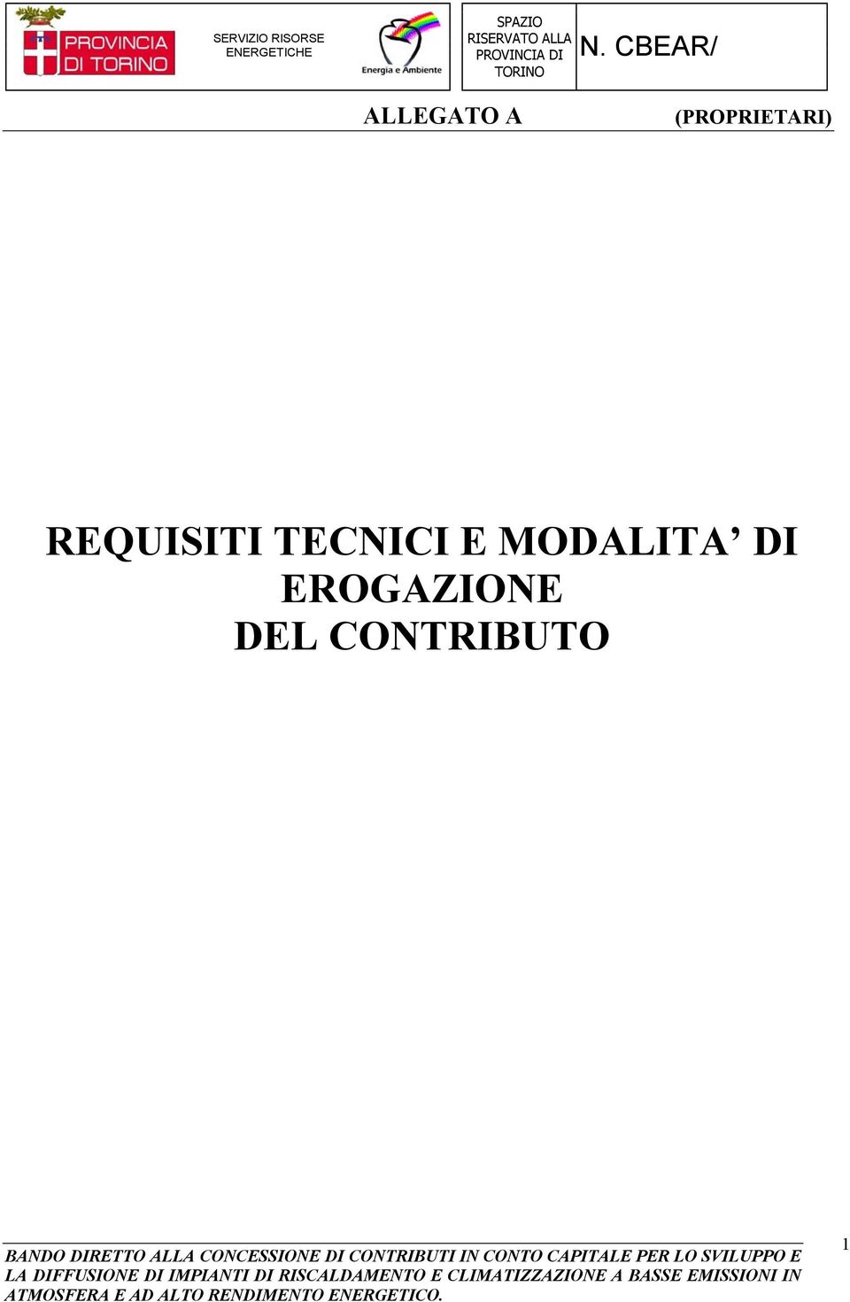 MODALITA DI