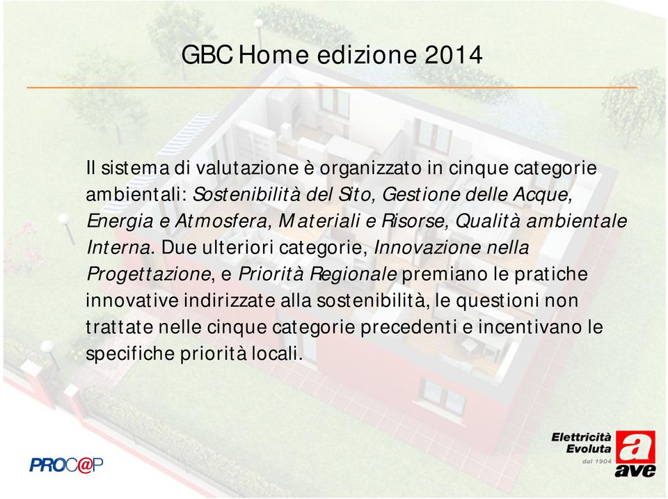 Due ulteriori categorie, Innovazione nella Progettazione, e Priorità Regionale premiano le pratiche