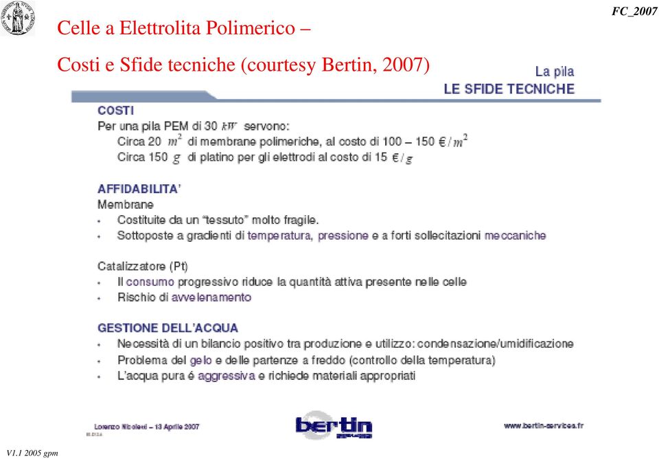 Sfide tecniche