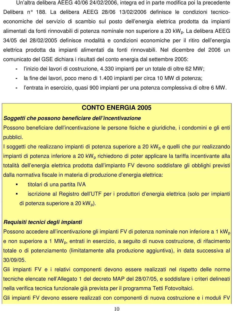 nominale non superiore a 20 kw p.