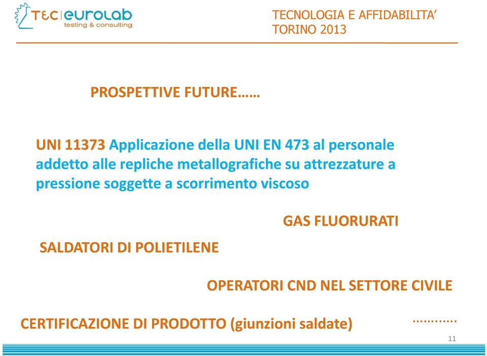 soggette a scorrimento viscoso SALDATORI DI POLIETILENE GAS FLUORURATI