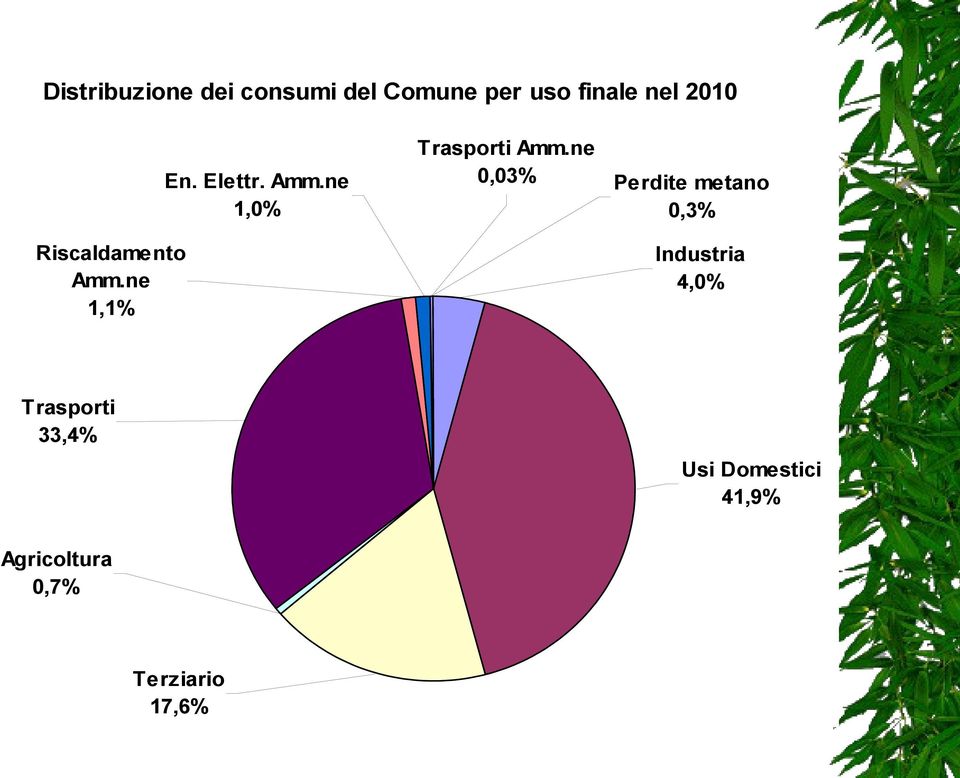 ne 1,1% Trasporti Amm.