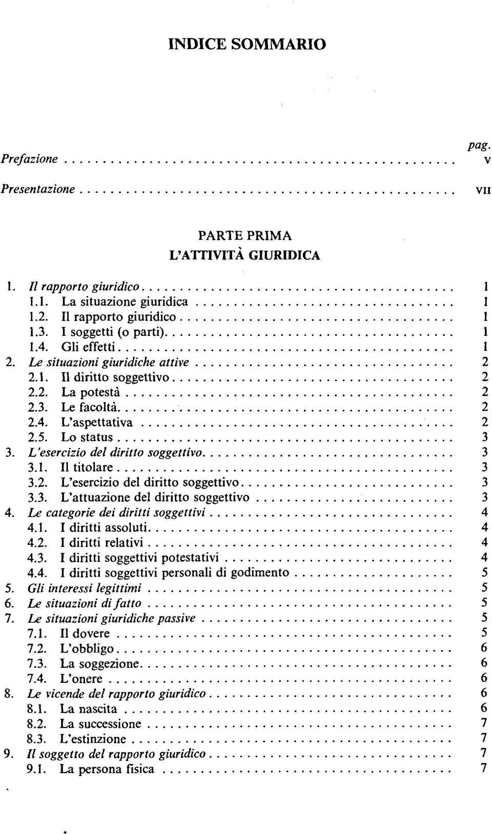 1. Il titolare 3 3.2. L'esercizio del diritto soggettivo 3 3.3. L'attuazione del diritto soggettivo 3 4. Le catégorie dei diritti soggettivi 4 4.1. I diritti assoluti 4 4.2. I diritti relativi 4 4.3. I diritti soggettivi potestativi 4 4.