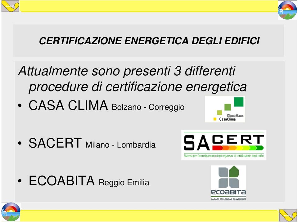 di certificazione energetica CASA CLIMA Bolzano -