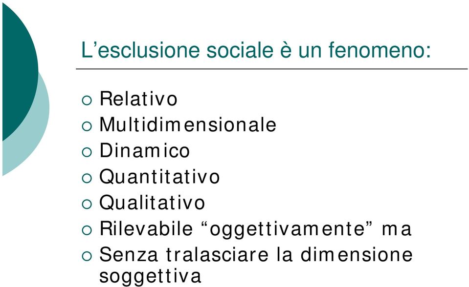 Quantitativo Qualitativo Rilevabile