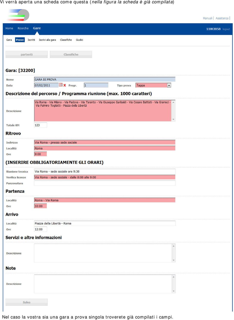 compilata) Nel caso la vostra sia una