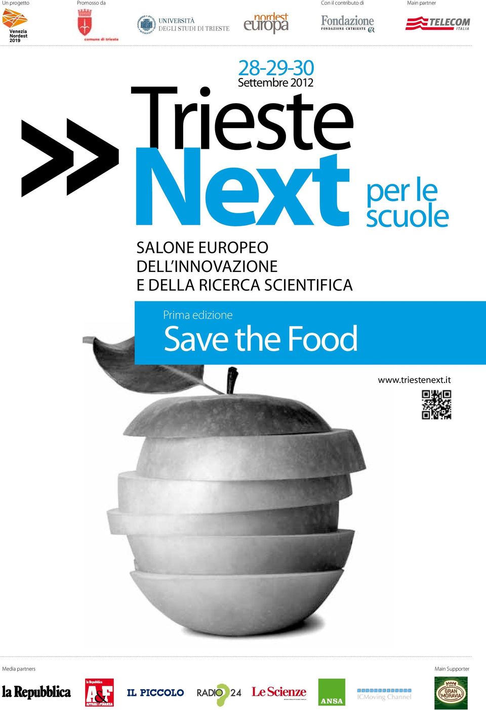 Settembre 2012 SALONE EUROPEO DELL INNOVAZIONE E DELLA RICERCA SCIENTIFICA