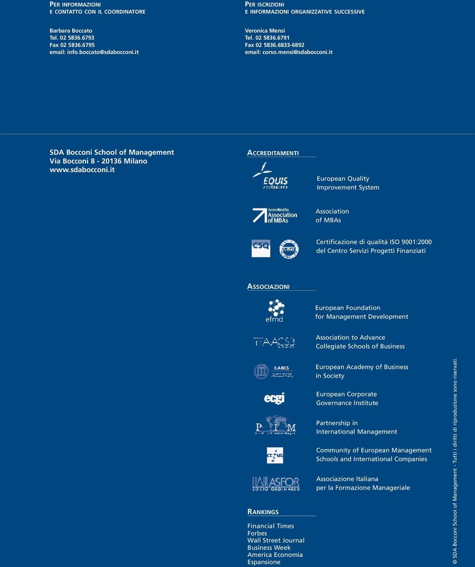 it Via Bocconi 8-20136 Milano www.sdabocconi.