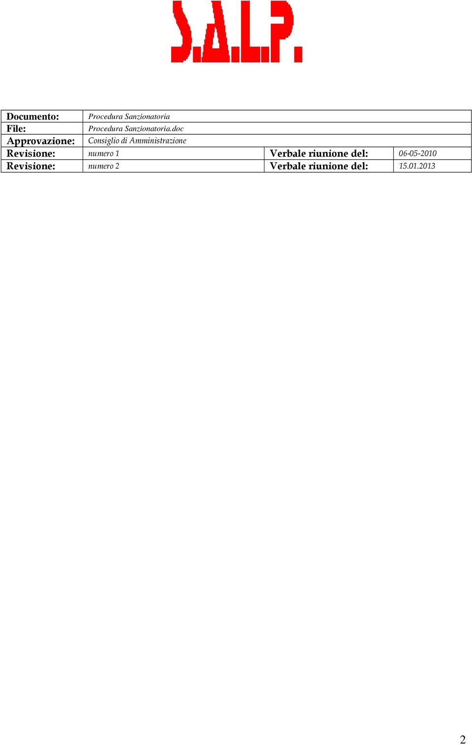 doc Approvazione: Consiglio di Amministrazione