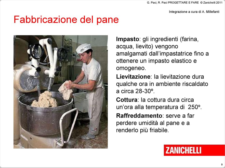 Lievitazione: la lievitazione dura qualche ora in ambiente riscaldato a circa 28-30º.