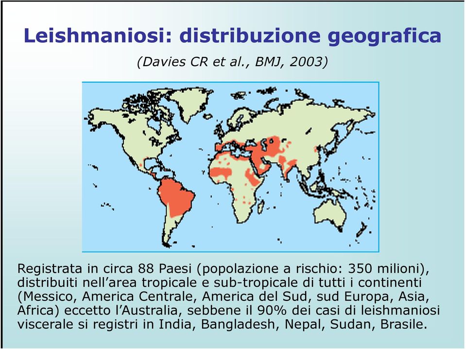 area tropicale e sub-tropicale di tutti i continenti (Messico, America Centrale, America del Sud,