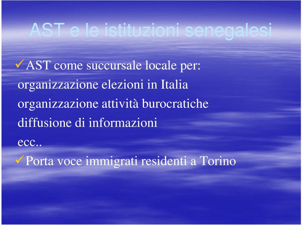 organizzazione attività burocratiche diffusione di