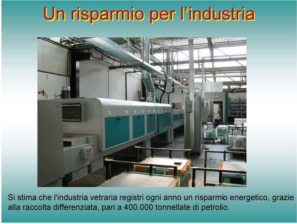 risparmio energetico, grazie alla raccolta