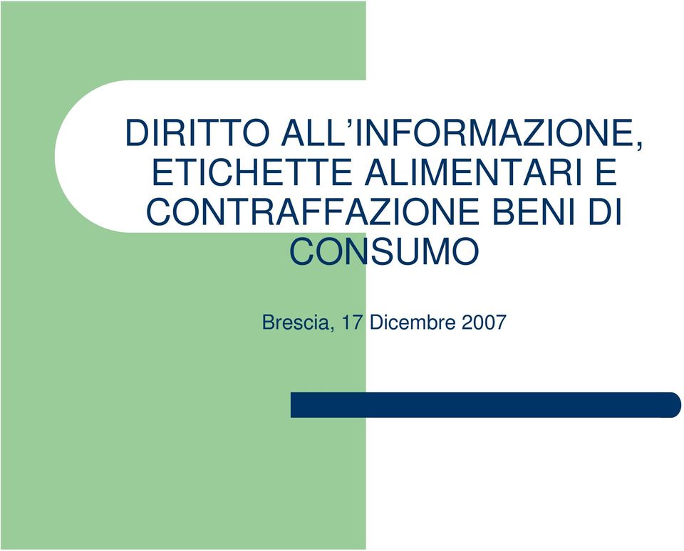 CONTRAFFAZIONE BENI DI