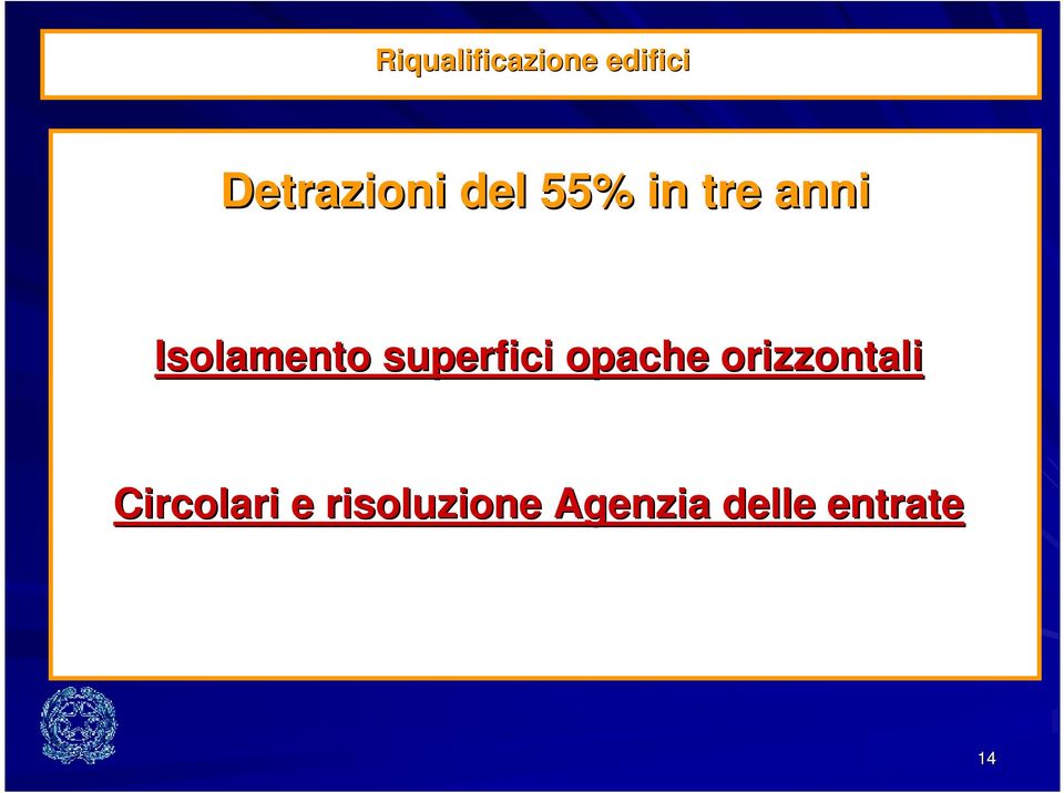 superfici opache orizzontali