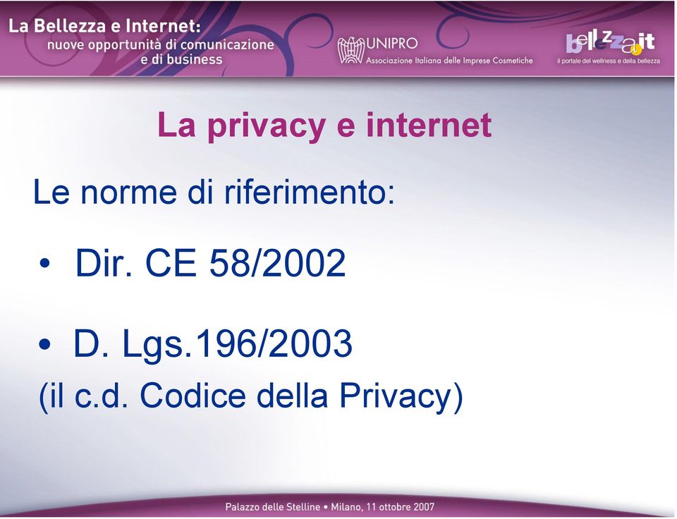 CE 58/2002 D. Lgs.