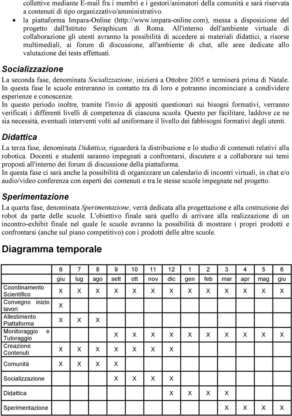 All'interno dell'ambiente virtuale di collaborazione gli utenti avranno la possibilità di accedere ai materiali didattici, a risorse multimediali, ai forum di discussione, all'ambiente di chat, alle