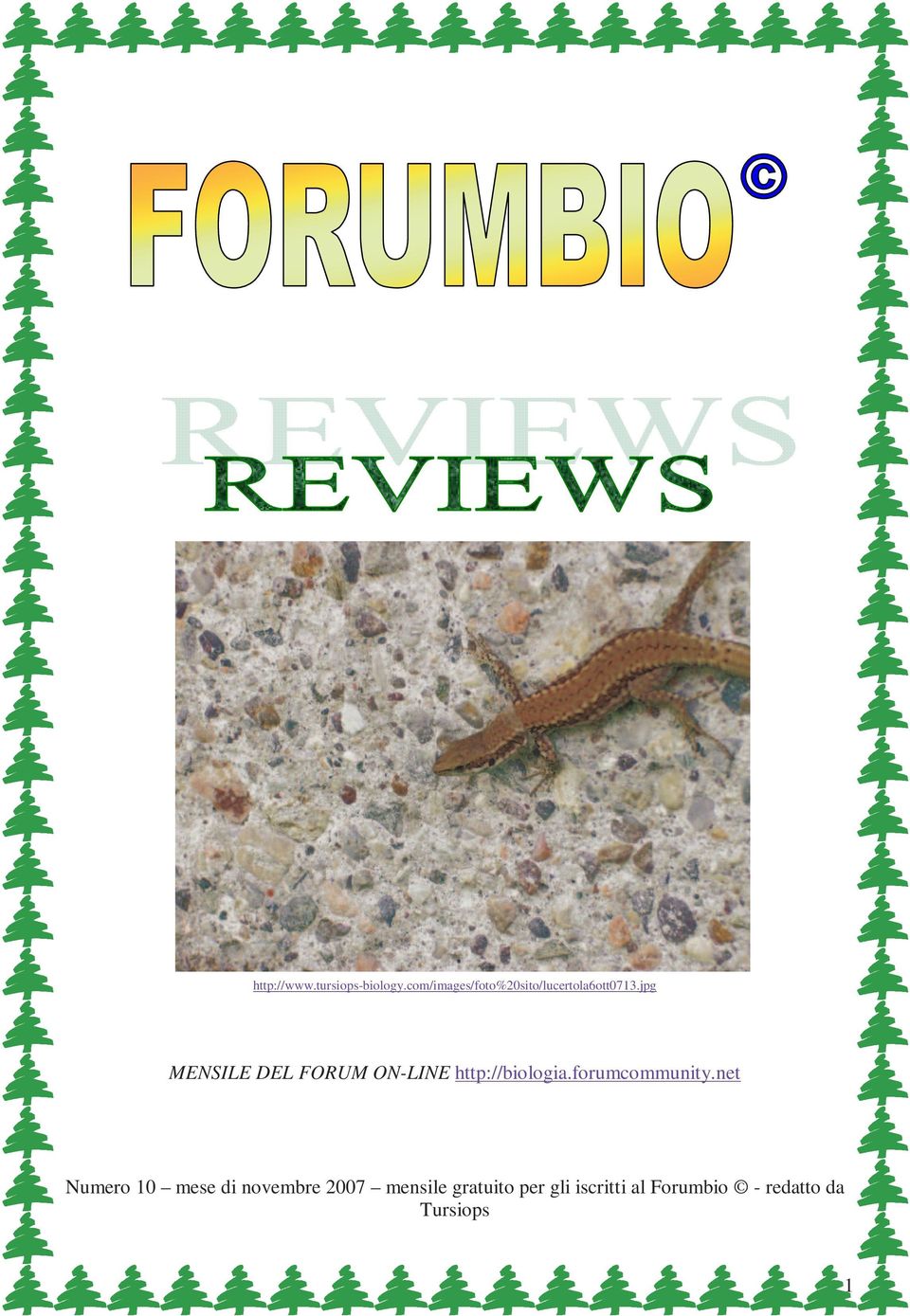 jpg MENSILE DEL FORUM ON-LINE http://biologia.