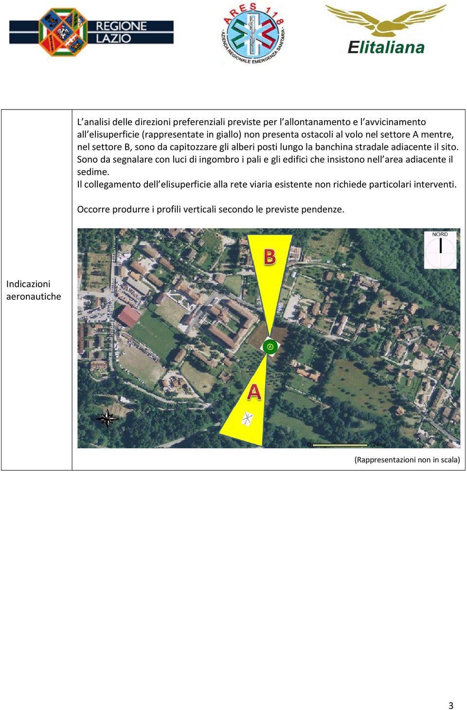 Sono da segnalare con luci di ingombro i pali e gli edifici che insistono nell area adiacente il sedime.