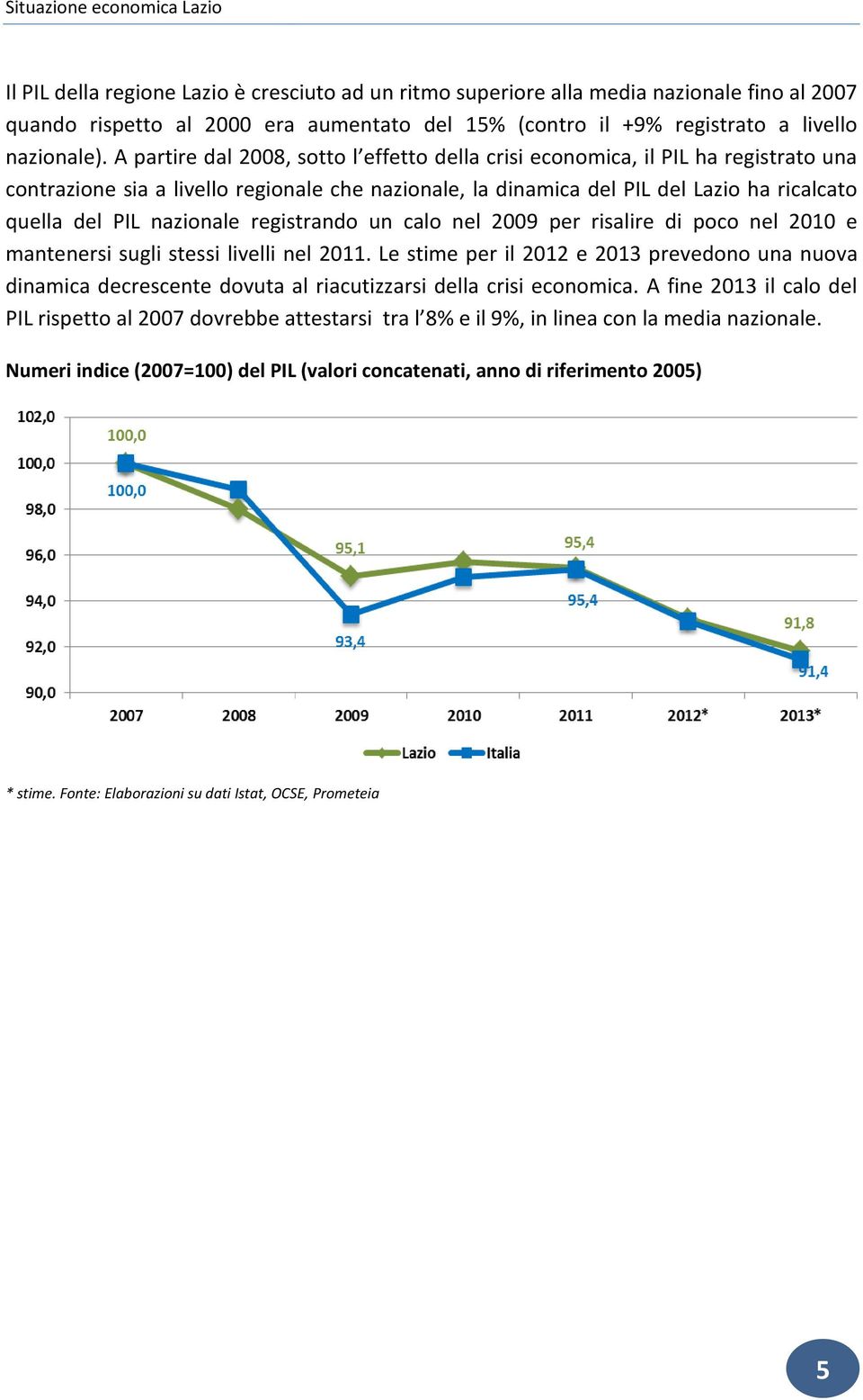 nazionale registrando un calo nel 2009 per risalire di poco nel 2010 e mantenersi sugli stessi livelli nel 2011.