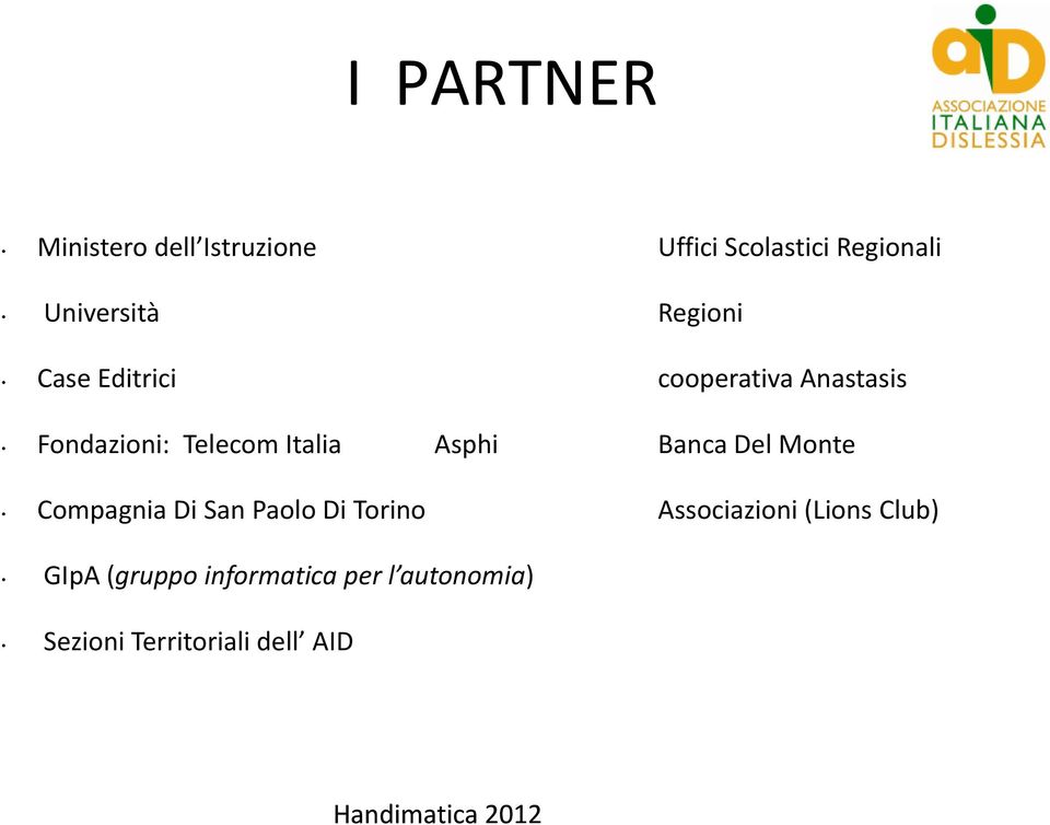 Asphi Banca Del Monte Compagnia Di San Paolo Di Torino Associazioni (Lions