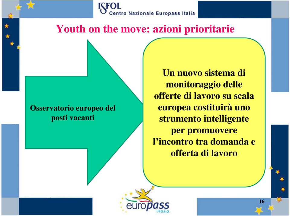 di lavoro su scala europea costituirà uno strumento