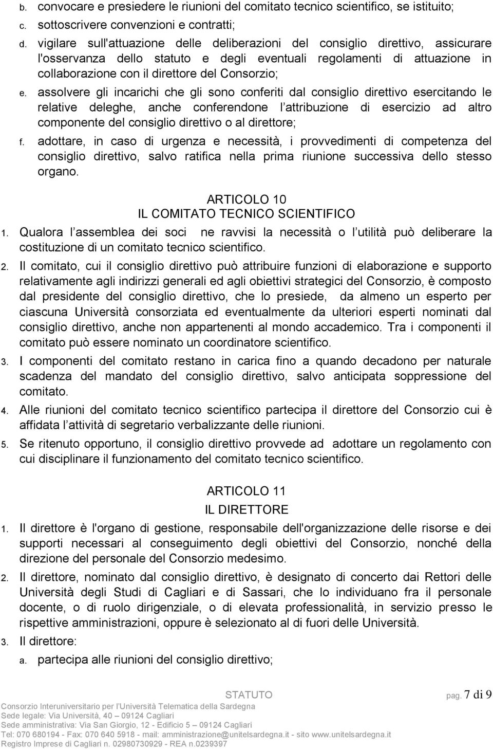 Consorzio; e.