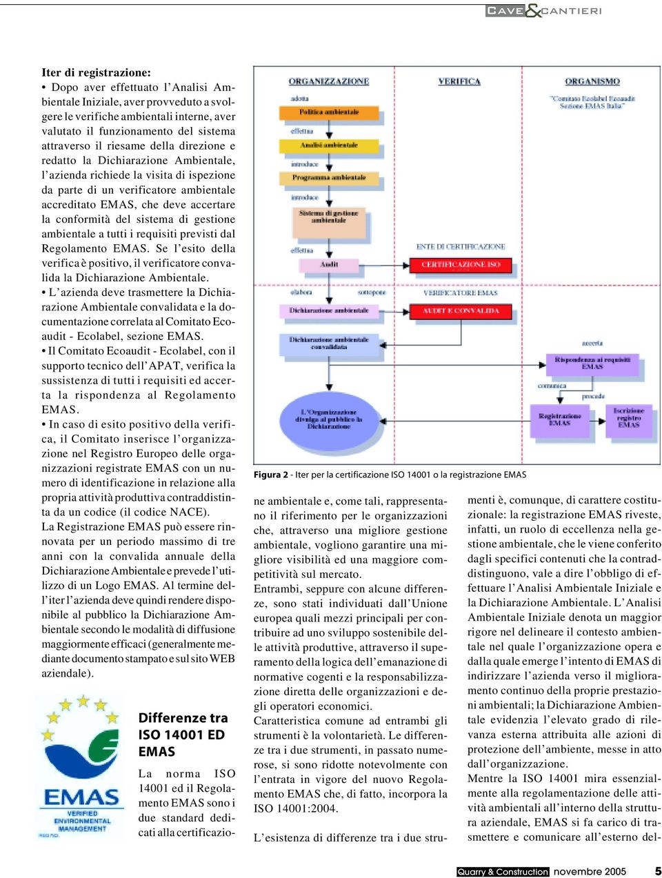 di gestione ambientale a tutti i requisiti previsti dal Regolamento EMAS. Se l esito della verifica è positivo, il verificatore convalida la Dichiarazione Ambientale.