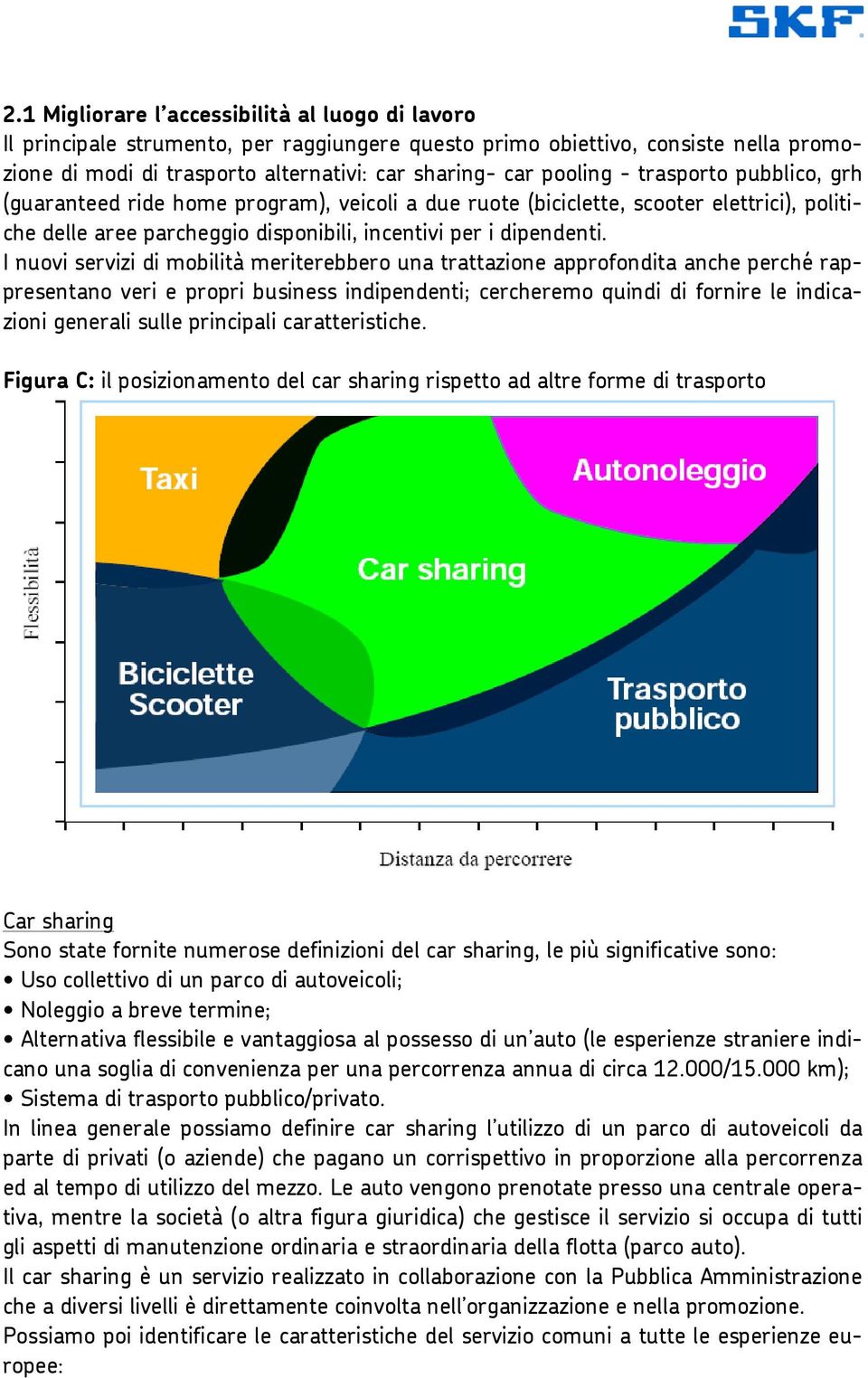 I nuovi servizi di mobilità meriterebbero una trattazione approfondita anche perché rappresentano veri e propri business indipendenti; cercheremo quindi di fornire le indicazioni generali sulle