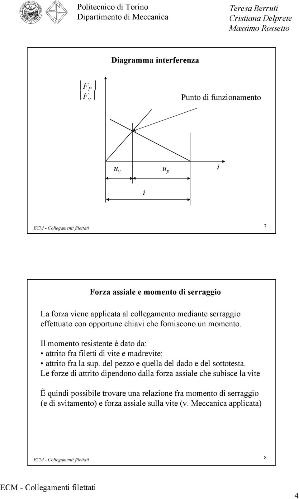 Il oento resstente è dto d: ttrto fr flett d te e drete; ttrto fr l su. del ezzo e quell del ddo e del sottotest.