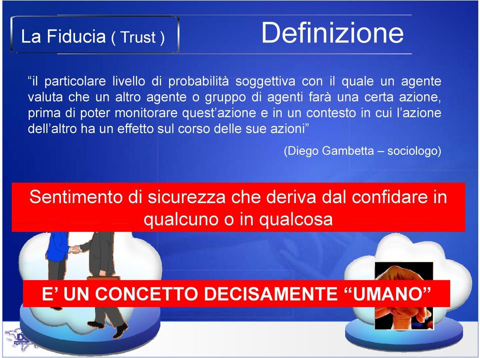 azione e in un contesto in cui l azione dell altro ha un effetto sul corso delle sue azioni (Diego Gambetta