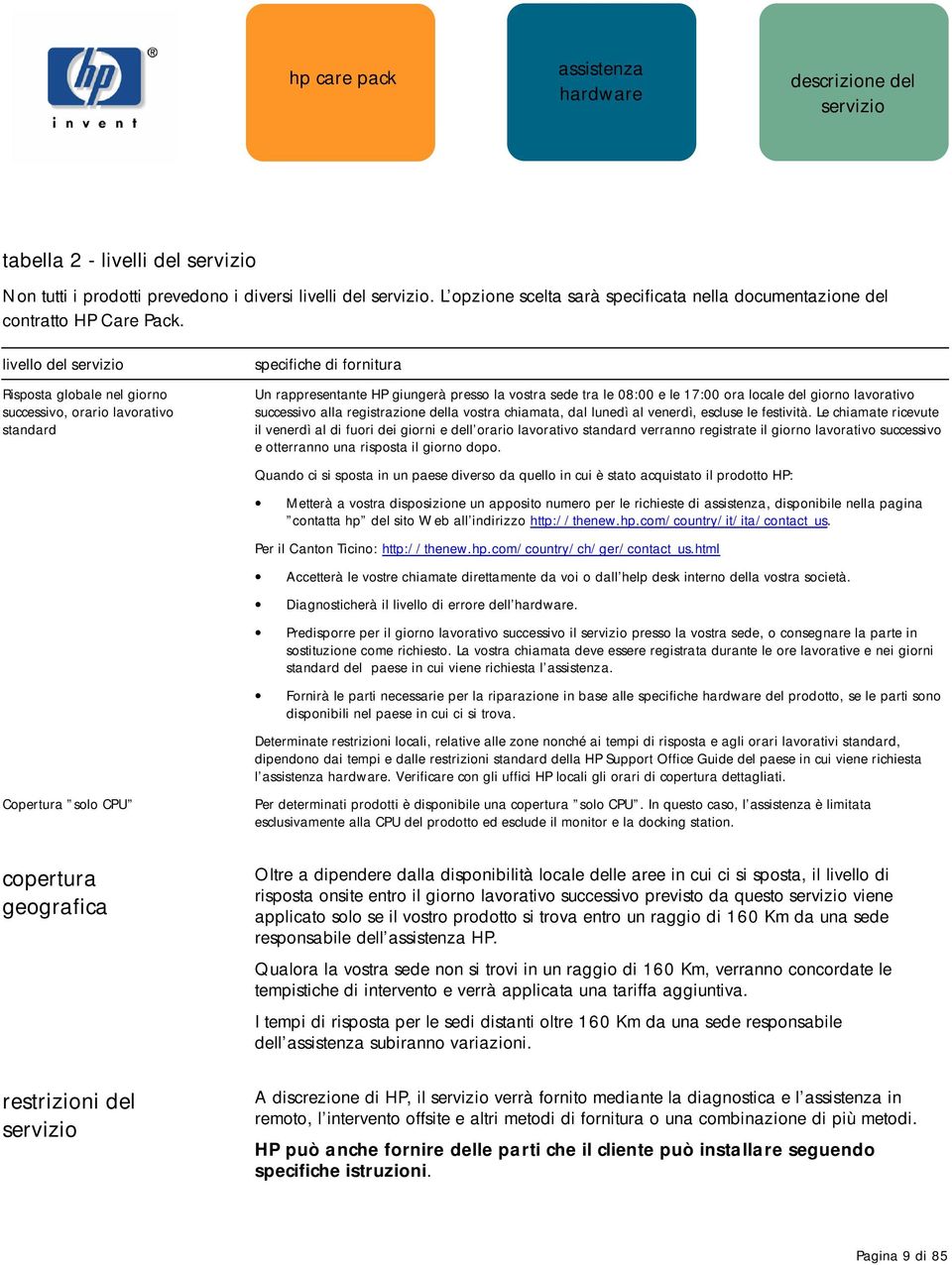 giorno lavorativo successivo alla registrazione della vostra chiamata, dal lunedì al venerdì, escluse le festività.