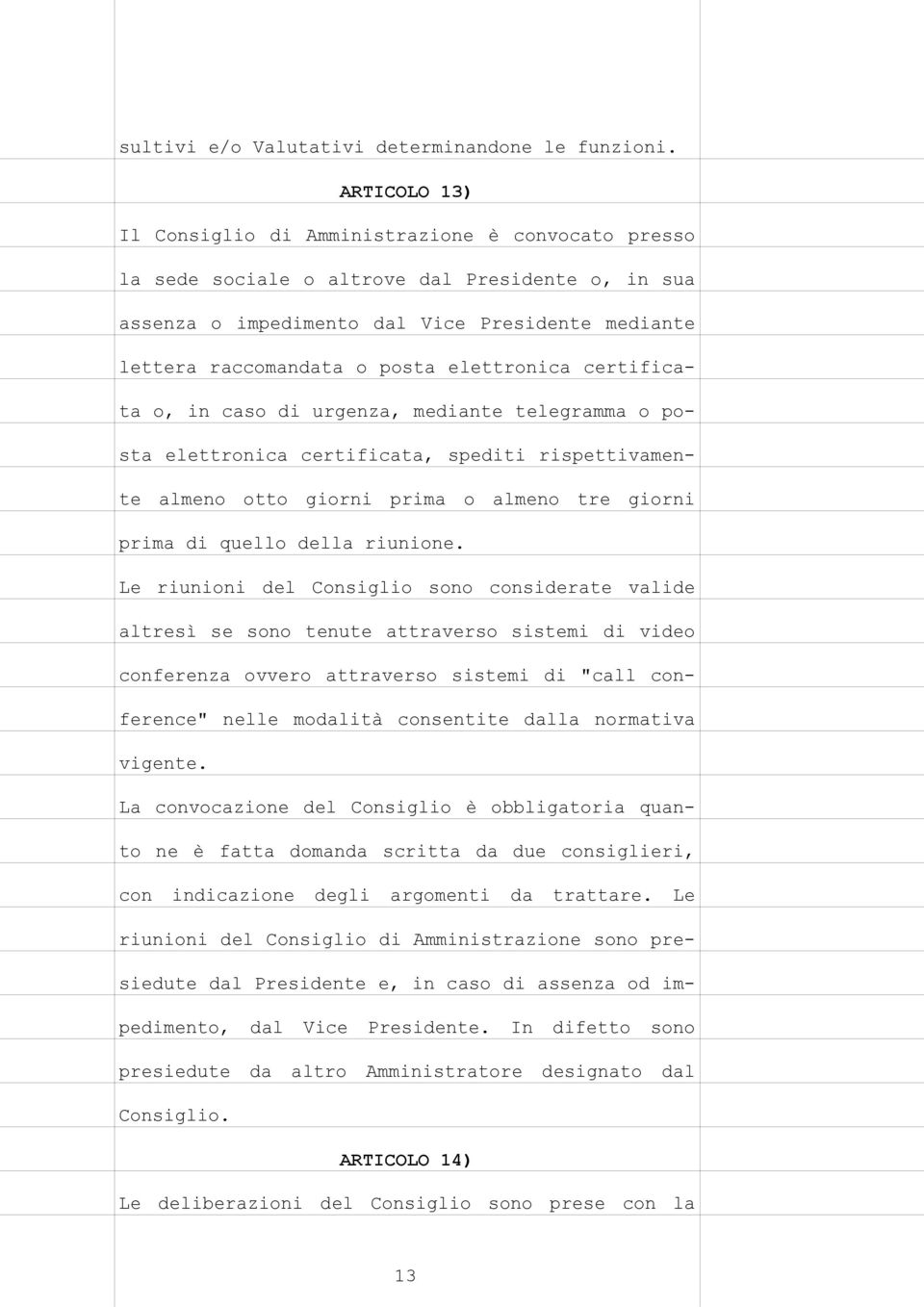 elettronica certificata o, in caso di urgenza, mediante telegramma o posta elettronica certificata, spediti rispettivamente almeno otto giorni prima o almeno tre giorni prima di quello della riunione.