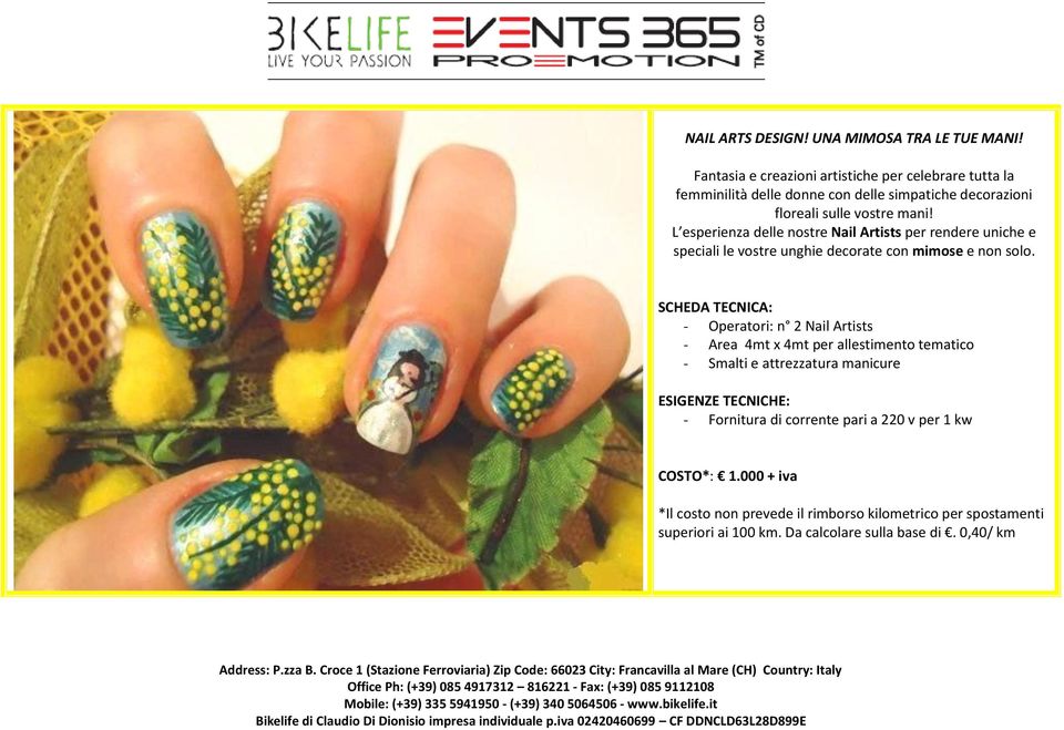 L esperienza delle nostre Nail Artists per rendere uniche e speciali le vostre unghie decorate con mimose e non solo.