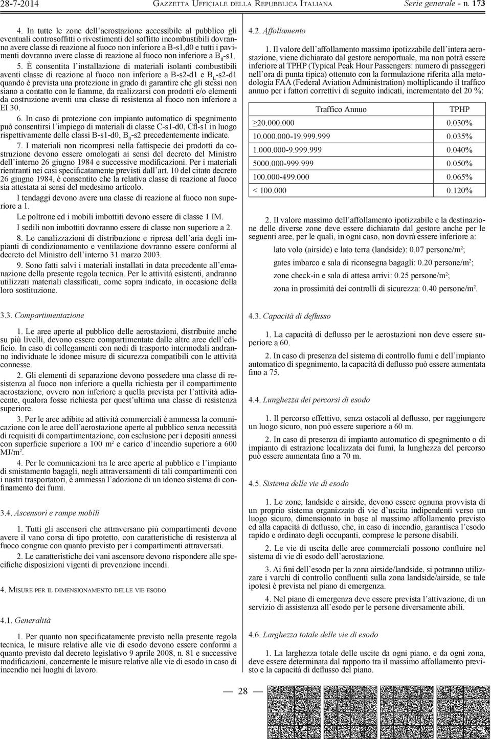 È consentita l installazione di materiali isolanti combustibili aventi classe di reazione al fuoco non inferiore a B-s2-d1 e B L -s2-d1 quando è prevista una protezione in grado di garantire che gli