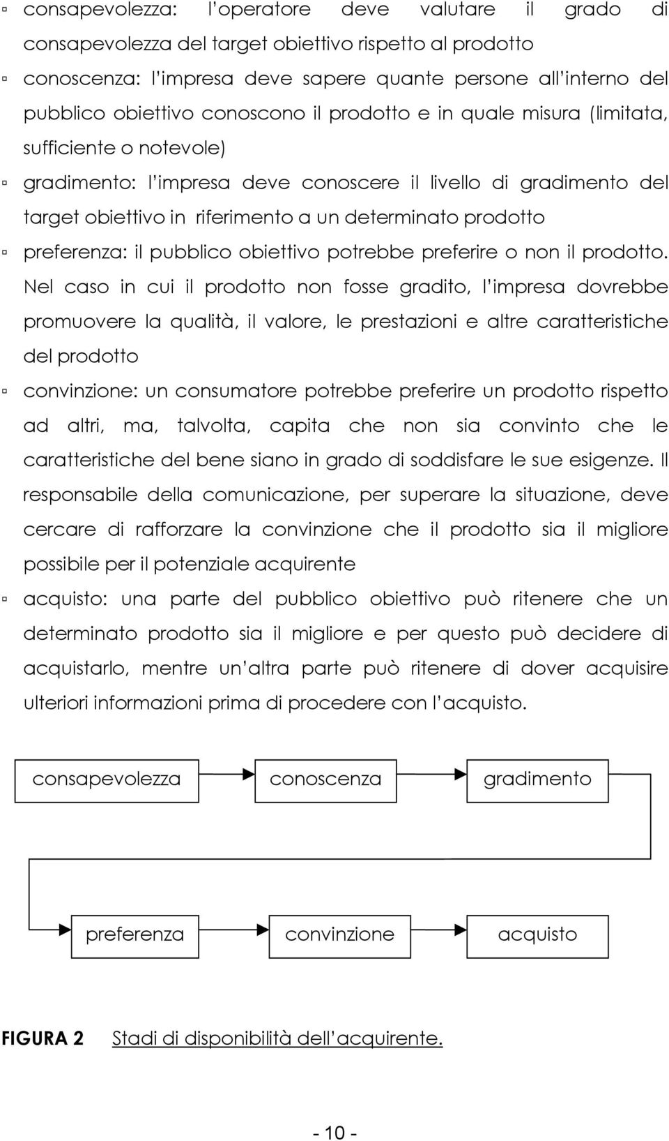 preferenza: il pubblico obiettivo potrebbe preferire o non il prodotto.