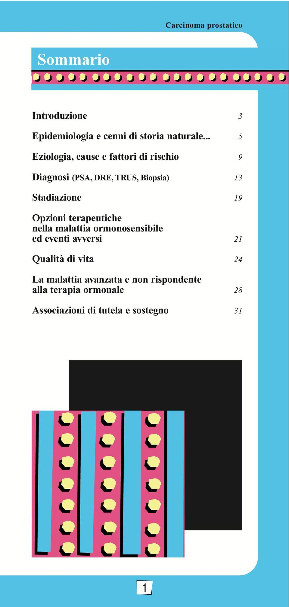 19 Opzioni terapeutiche nella malattia ormonosensibile ed eventi avversi 21 Qualità di vita 24