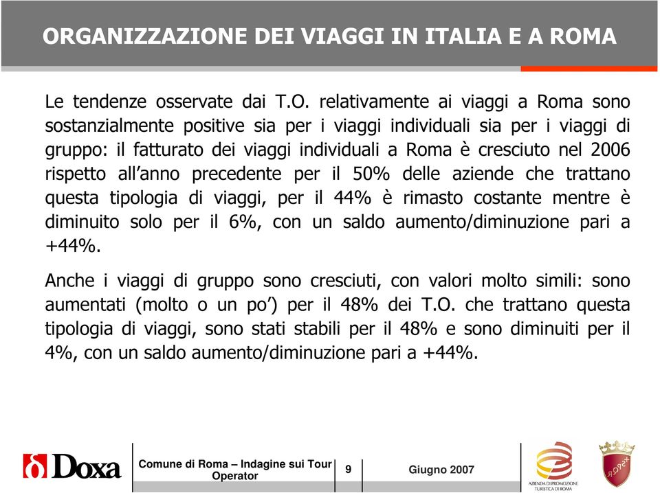 rimasto costante mentre è diminuito solo per il 6%, con un saldo aumento/diminuzione pari a +44%.