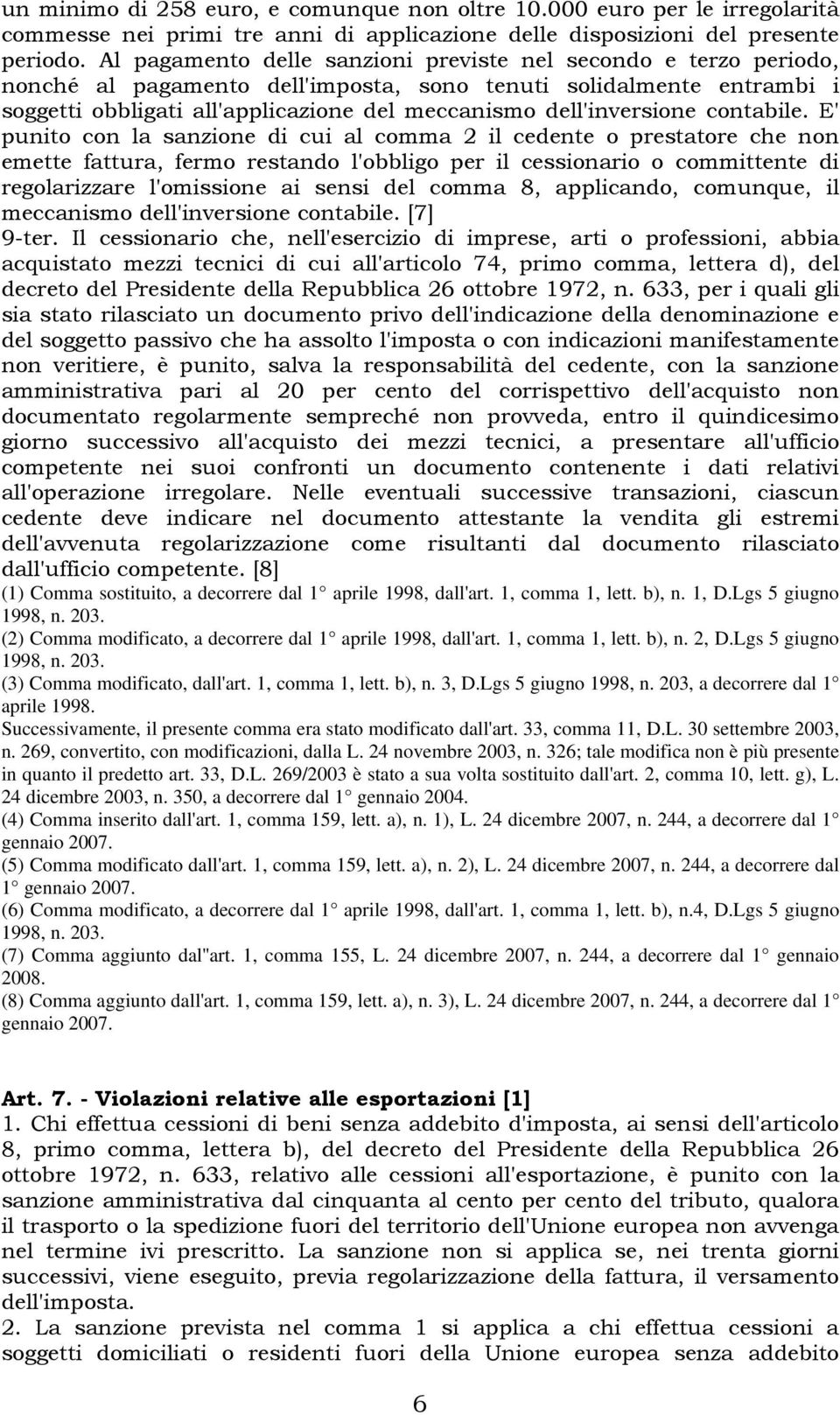 dell'inversione contabile.