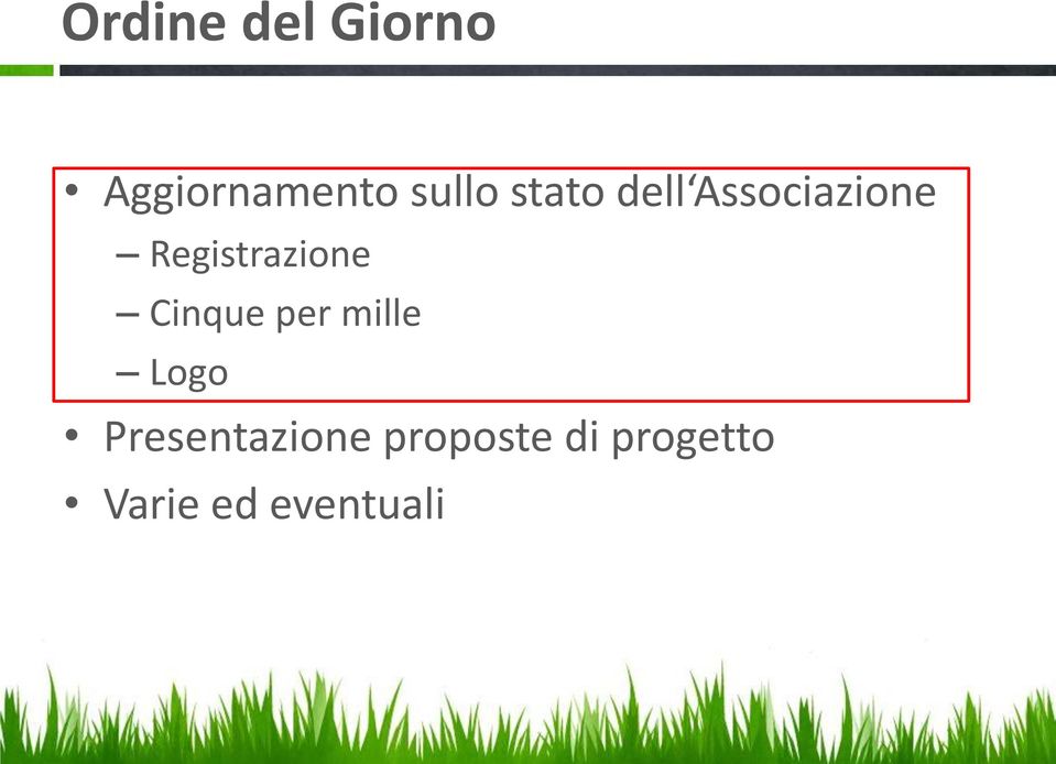 Cinque per mille Logo Presentazione