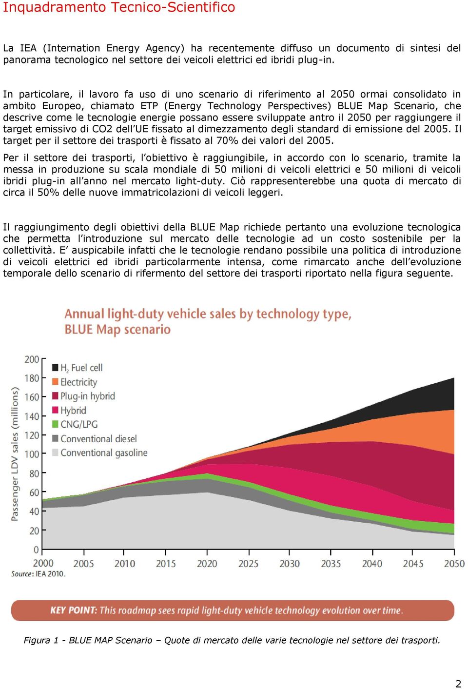 tecnologie energie possano essere sviluppate antro il 2050 per raggiungere il target emissivo di CO2 dell UE fissato al dimezzamento degli standard di emissione del 2005.